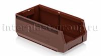 Складской лоток/контейнер для зап. частей, крепежей, коричневый, 400x225x150 мм