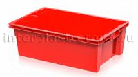 Ящик универсальный для овощей, фруктов и хлеба сплошной красный