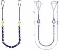 Комбинированный строп стальной канат-цепь