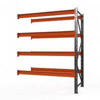 Секция приставная стеллажа металлического Оптима, 3000x2500x785 мм. Полки: 4 шт. без настила