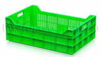 Ящик для овощей, фруктов и ягод перфорированный светло-зеленый