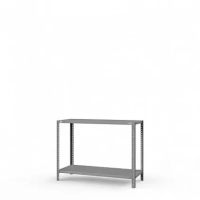 Стеллаж металлический ТС Лайт, 1000x1000x600 мм. Полки: 2 шт. метал.