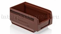 Складской лоток/контейнер для зап. частей, крепежей, коричневый, 165x100x75 мм
