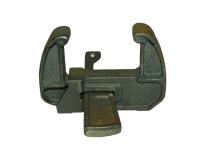 Замок литой клиновой чугунный (черный) (Россия)