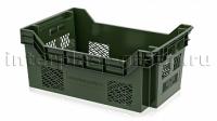 Ящик вкладываемый / штабелируемый, зеленый