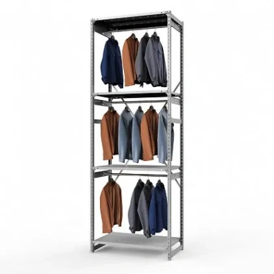 Стеллаж металлический ТСУ Универсал, 3000x1060x500 мм.Штанги: 3шт. Полки: метал. усил. перф. 4 шт.