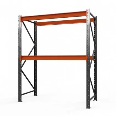 Стеллаж металлический Оптима, 2000x1250x785 мм. Полки: 2 шт. без настила