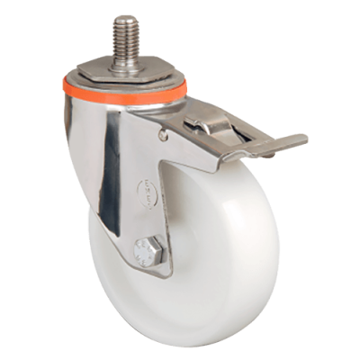 Нейлоновое колесо  EM05 ZKZ 100 F (INOX)