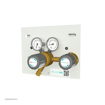 Газовая рампа кислородная GCE MTLX (DRUVA, 1 бал., одноплеч. ручн., редук., 300/20 бар) стационарн.