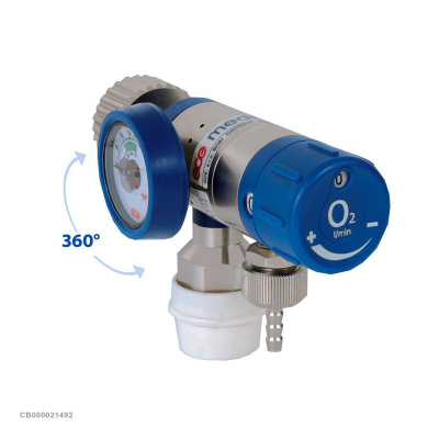 Редуктор кислородный Mediselect II (вх.300 бар, вых. 3,6/5,5 бар), GCE