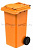 Мусорный контейнер 120 л оранжевый