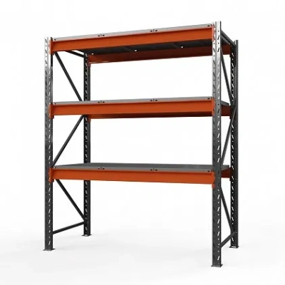 Стеллаж металлический Оптима, 3500x2500x785 мм. Полки: 3 шт. метал.