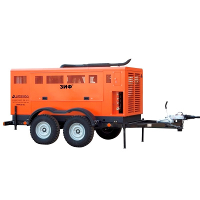 Компрессор ЗИФ-ПВ-28/1,5 на прицепе